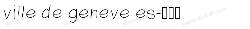 ville de geneve es字体转换